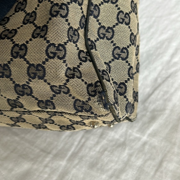 Gucci Navy Red Tote Handle Bag - Picture 13 of 17